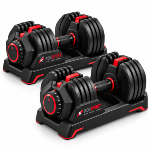 Roksport Adjustable Dumbbell Pair 5-52.5 lb